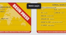 BASIN KARTI RESMİ KİMLİK OLARAK KABUL EDİLDİ