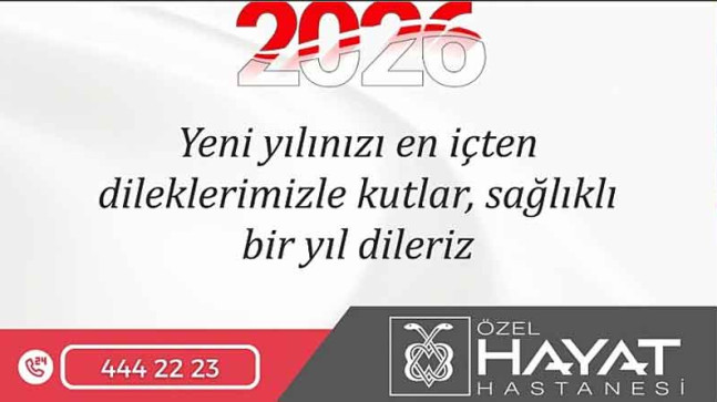 Özel Hayat Hastanesi – Yılbaşı Kutlama Mesajı