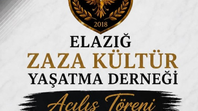 Elazığ’da Zaza Kültürünü Yaşatacak Yeni Dernek Açılıyor