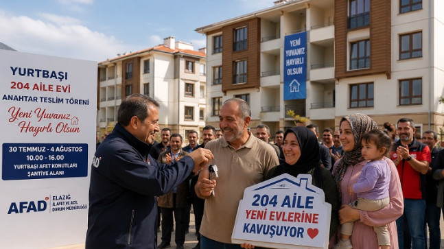 Yurtbaşı’nda 204 Aile Evlerinin Anahtarını Teslim Alıyor