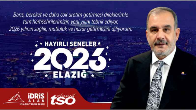 Elazığ TSO Başkanı İdris Alan – Yılbaşı Kutlama Mesajı