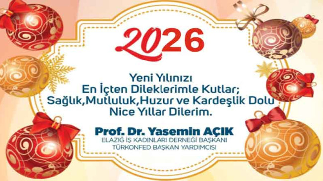 Prpf. Dr. Yasemin Açık – Yılbaşı Kutlama Mesajı