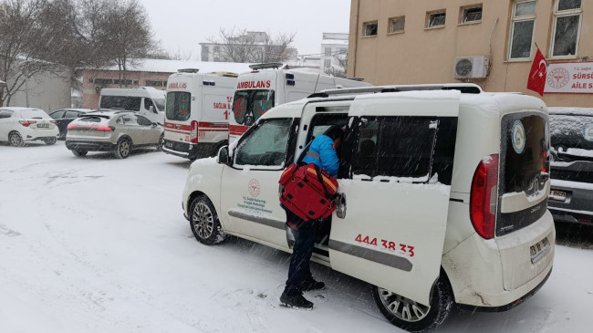 Evde Sağlık Hizmetleri Zorlu Kış Şartlarında da Kesintisiz Sürüyor