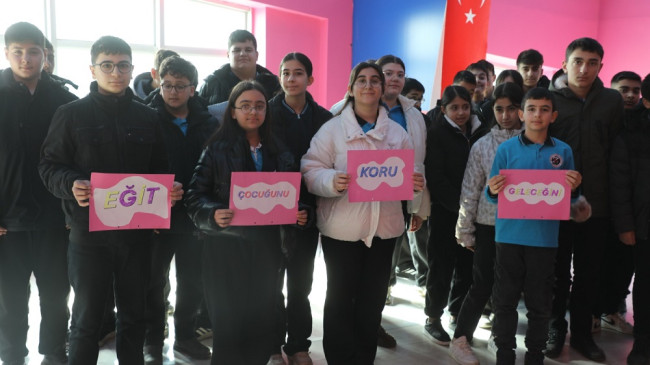 “Eğit Çocuğunu Koru Geleceğini” Projesiyle 100 Öğrenci Bilimle Buluştu