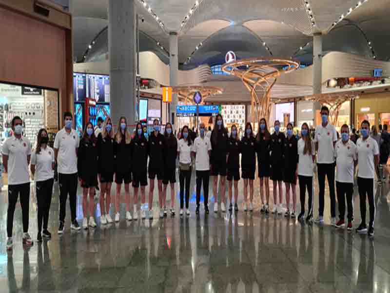 18 Yaş Altı Kız Basketbol Milli Takımımız Çekya’ya Gitti