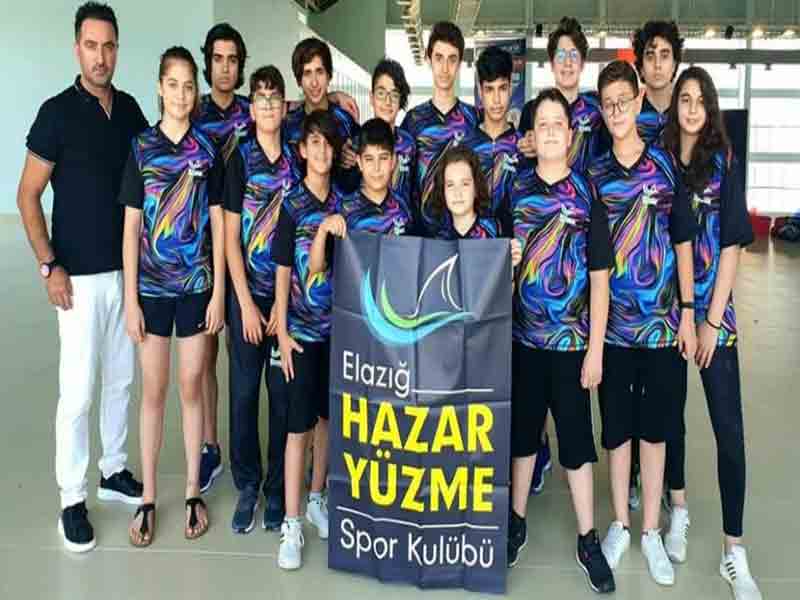 Hazar Yüzme Spor Kulübü sporcularından TSSF Paletli Yüzme Türkiye Şampiyonasında 8 madalya