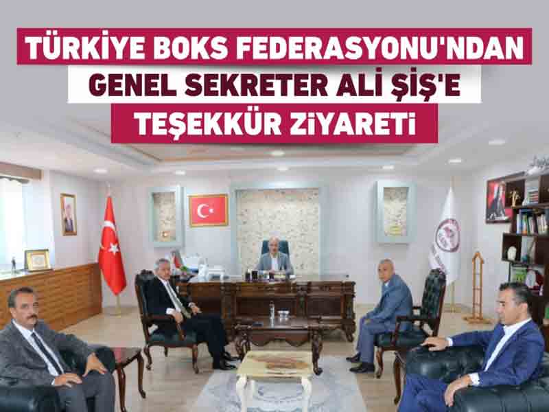 Türkiye Boks Federasyonu Elazığ İl Özel İdaresini Ziyaret Etti