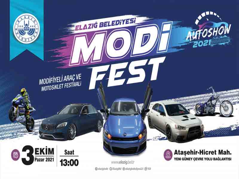 Elazığ Belediyesi’nden Modifiye Araç ve Motosiklet Festivali