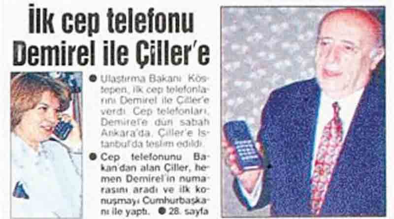 Türkiye’de, ilk kez  23 Şubat 1994 yılında kullanılmaya başlanan cep telefonları