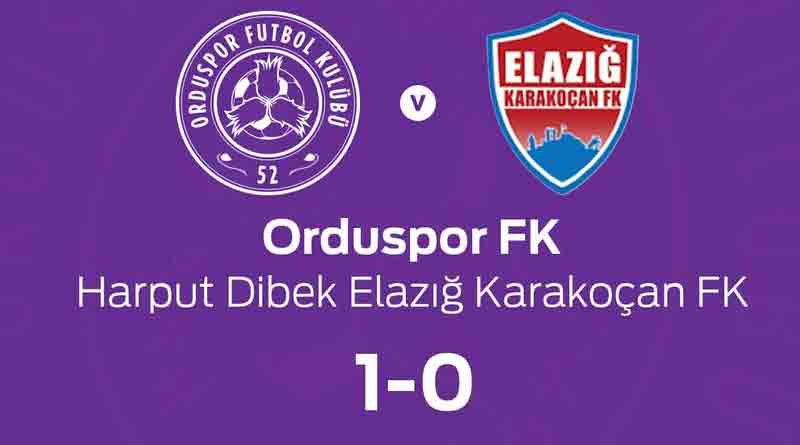 HD Ela­zığ Ka­ra­ko­çan FK 1-0 yenik