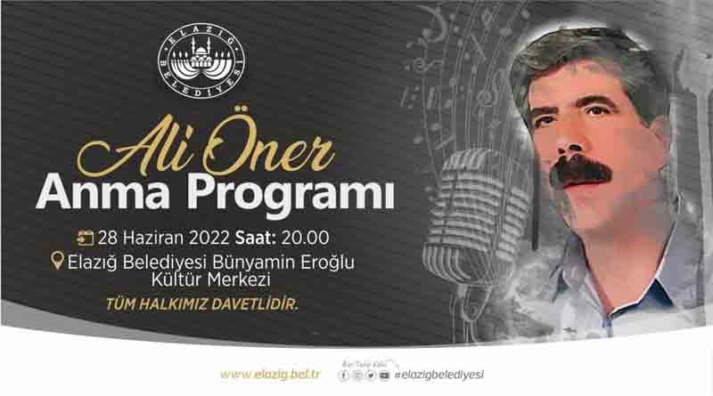 Mahalli Musikinin Usta İsimlerinden Ali Öner’e Anma Programı Düzenlenecek