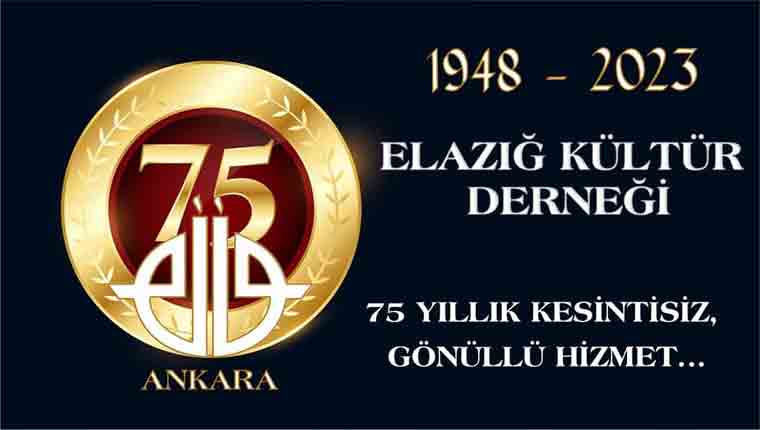 Ankara Elazığ Kültür Derneği 75. Yılını Kutluyor