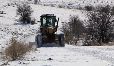 Elazığ’da kar yağışı etkisini sürdürüyor 30 köy yolu ulaşıma kapandı.