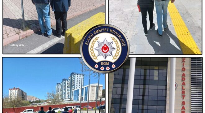 Elazığ’da Kesinleşmiş Hapis Cezası Olan 35 Şahıs Yakalandı!