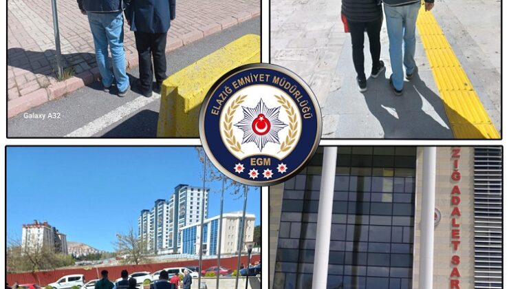 Elazığ’da Kesinleşmiş Hapis Cezası Olan 35 Şahıs Yakalandı!