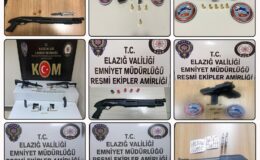 Elazığ’da Ruhsatsız Silah Operasyonu: 8 Kişi Yakalandı, 14 Silah Ele Geçirildi