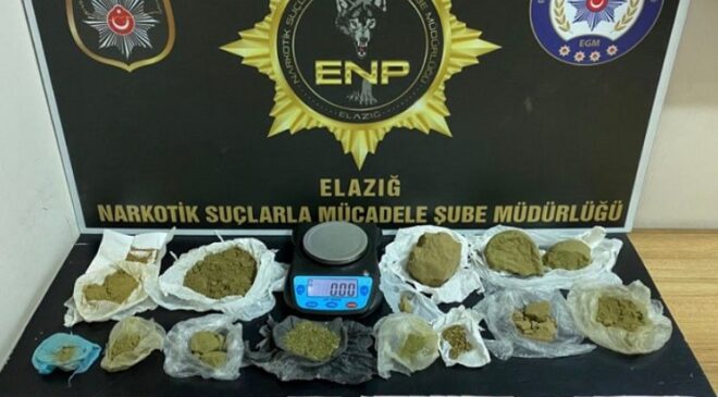 Elazığ’da Sokak Satıcılarına Yönelik Uyuşturucu Operasyonu Sonuçlandı: 1 Kişi Tutuklandı