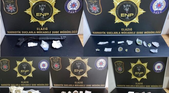 Elazığ’da Uyuşturucu Operasyonu: 17 Kişi Gözaltına Alındı, 2 si Tutuklu..