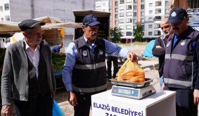 Elazığ Belediyesi Zabıta Müdürlüğü Semt Pazarlarında Denetimleri Aralıksız Sürdürüyor